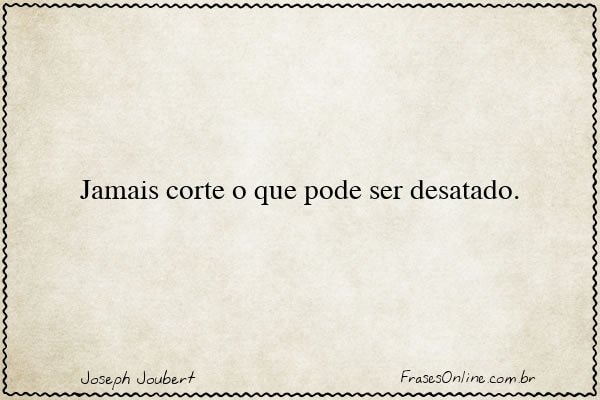 Frase de Joseph Joubert