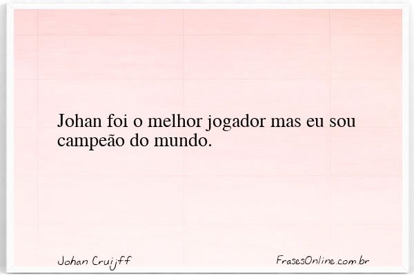 Frase de Johan Cruijff
