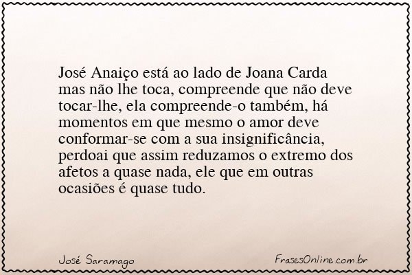 Frase de José Saramago