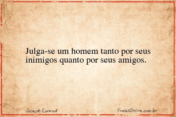 Frase de Joseph Conrad