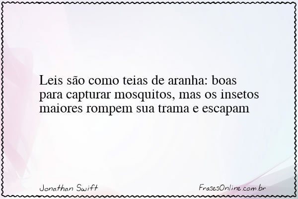 Frase de Jonathan Swift