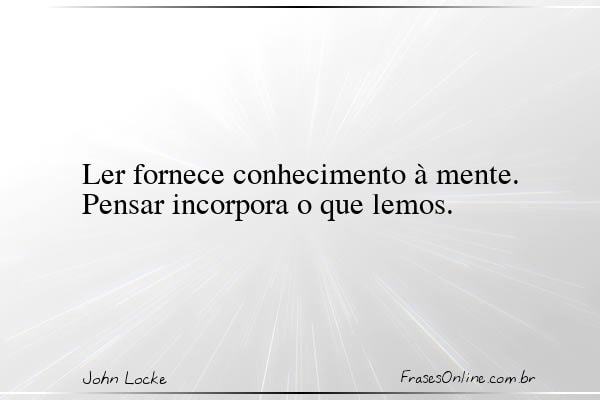 Frase de John Locke