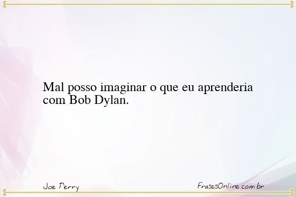 Frase de Joe Perry