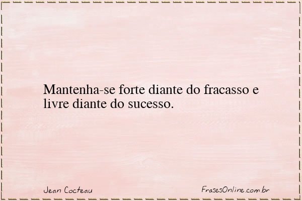 Frase de Jean Cocteau