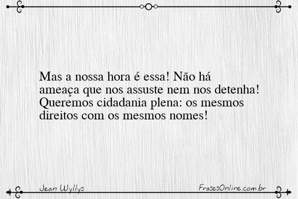 Frase de Jean Wyllys