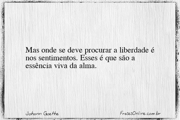 Frase de Johann Goethe