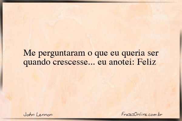 Frase de John Lennon