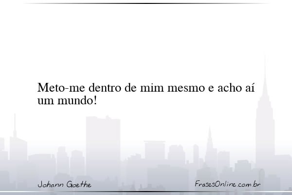 Frase de Johann Goethe