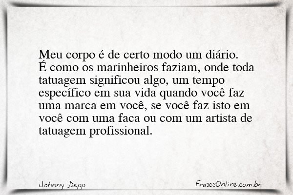 Frase de Johnny Depp