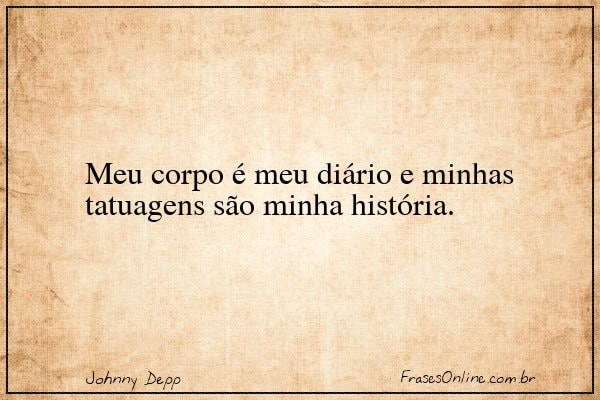 Frase de Johnny Depp