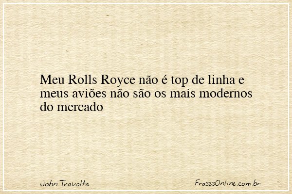 Frase de John Travolta