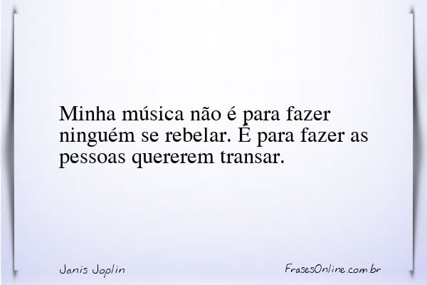 Frase de Janis Joplin