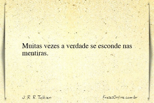 Frase de J. R. R. Tolkien