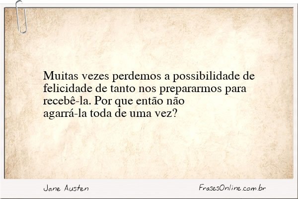 Frase de Jane Austen