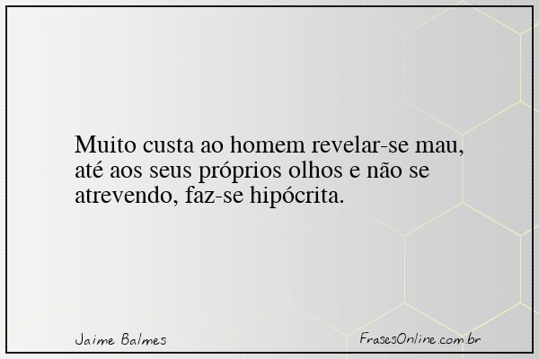 Frase de Jaime Balmes