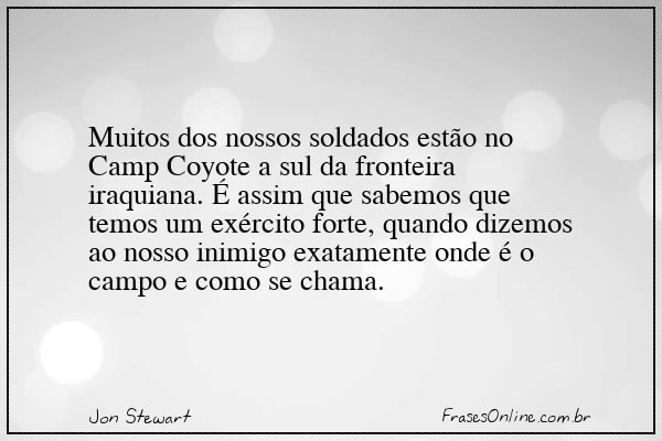 Frase de Jon Stewart