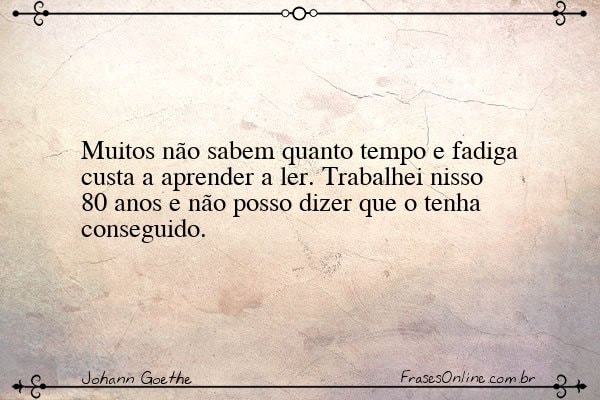 Frase de Johann Goethe