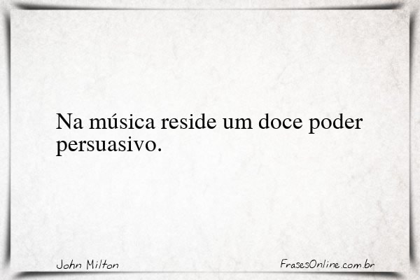 Frase de John Milton