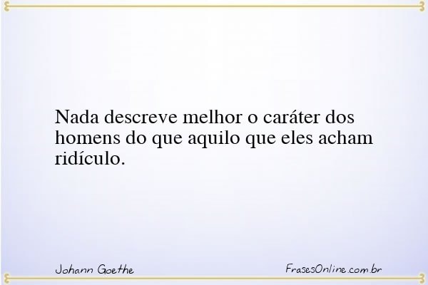 Frase de Johann Goethe