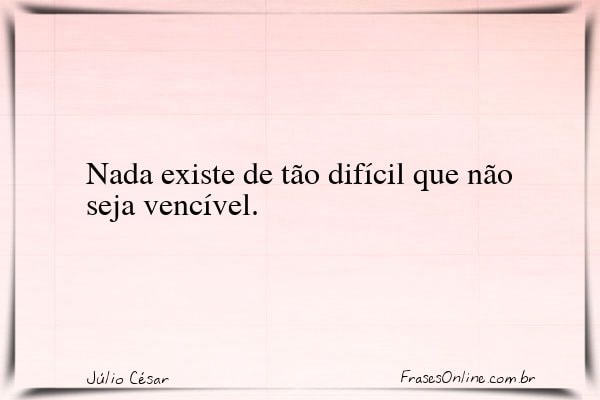 Frase de Júlio César