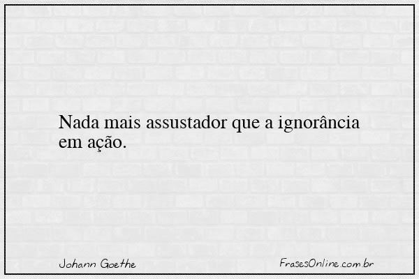 Frase de Johann Goethe