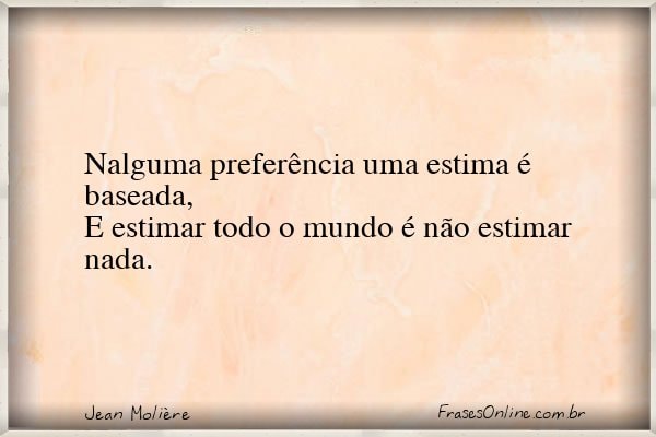 Frase de Jean Molière