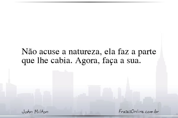 Frase de John Milton