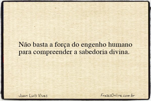 Frase de Juan Luís Vives