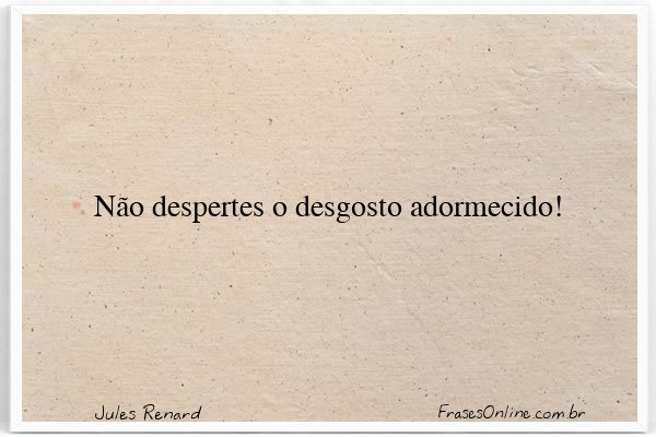 Frase de Jules Renard
