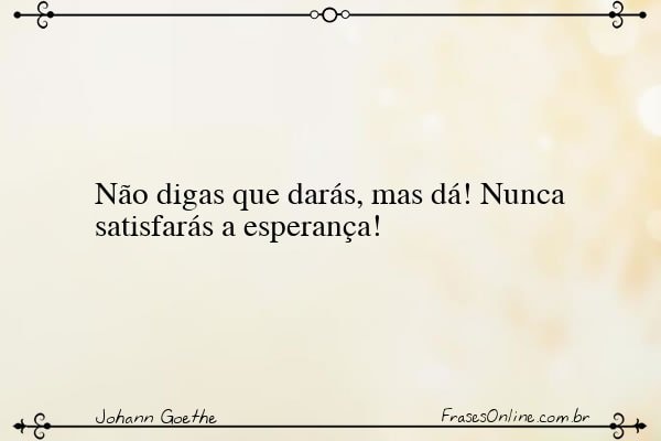 Frase de Johann Goethe