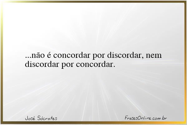 Frase de José Sócrates