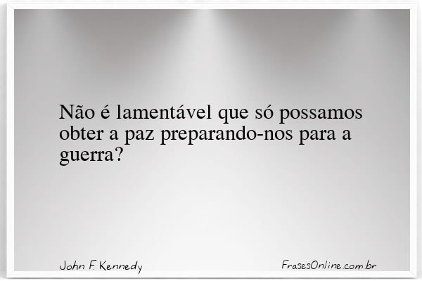 Frase de John F. Kennedy