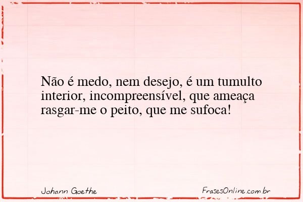 Frase de Johann Goethe