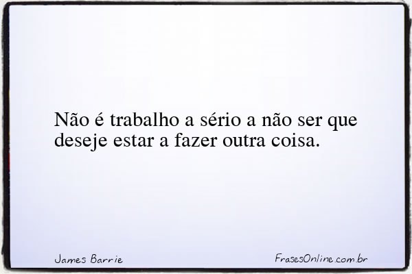 Frase de James Barrie