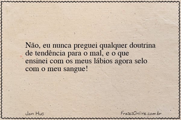 Frase de Jan Hus