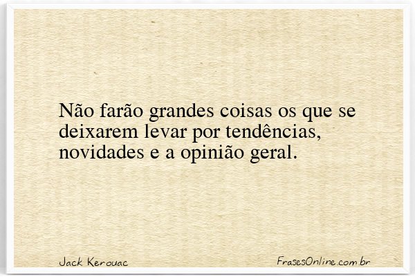 Frase de Jack Kerouac