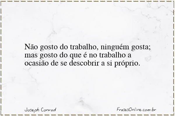 Frase de Joseph Conrad