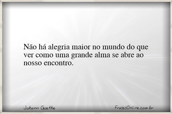 Frase de Johann Goethe