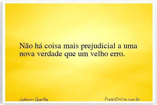 Frase de Johann Goethe