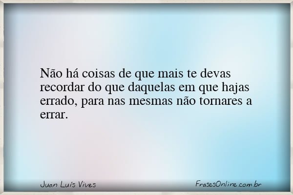 Frase de Juan Luís Vives
