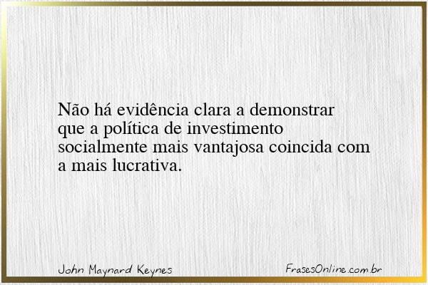Frase de John Maynard Keynes