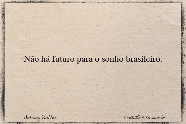 Frase de Johnny Rotten