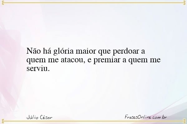 Frase de Júlio César
