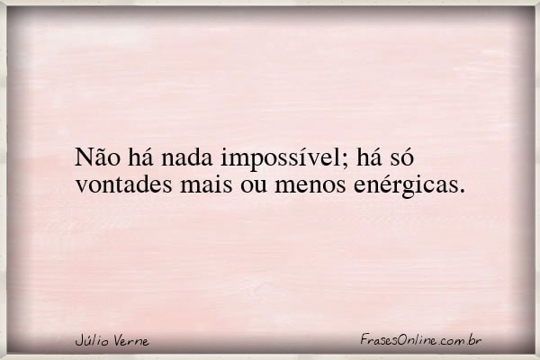 Frase de Júlio Verne