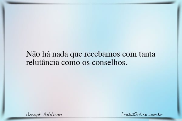 Frase de Joseph Addison