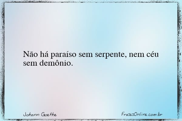 Frase de Johann Goethe