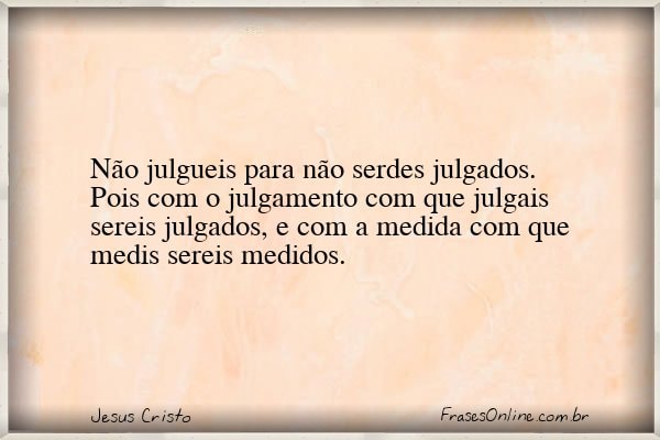 Frase de Jesus Cristo