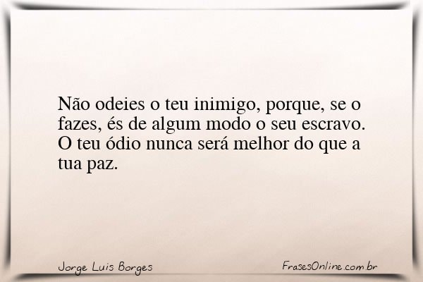 Frase de Jorge Luis Borges