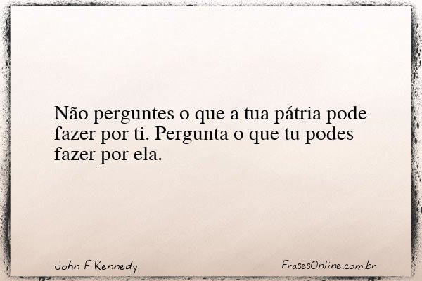 Frase de John F. Kennedy