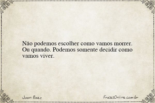 Frase de Joan Baez